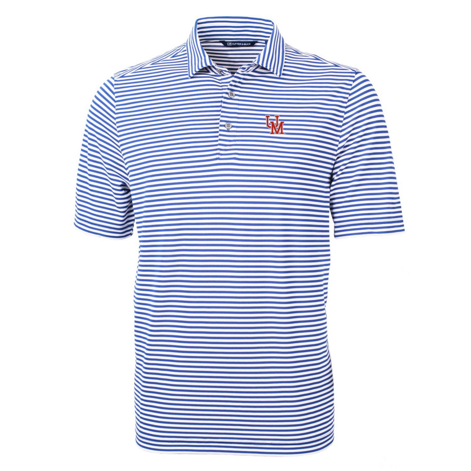 Cutter  Buck Ole Miss Rebels Throwback Logo Virtue Eco Pique Stripe Recycled Polo                                                - view number 2