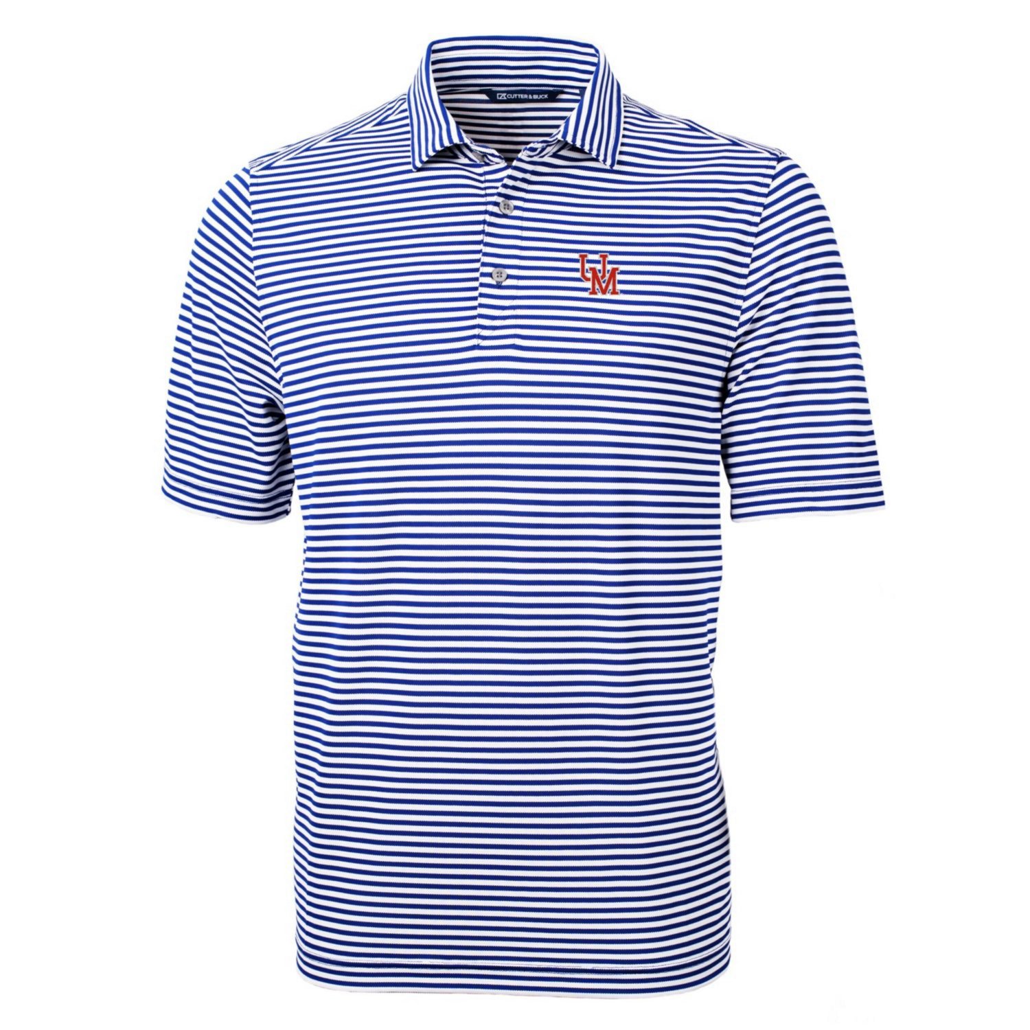 Cutter  Buck Ole Miss Rebels Throwback Logo Virtue Eco Pique Stripe Recycled Polo                                                - view number 2