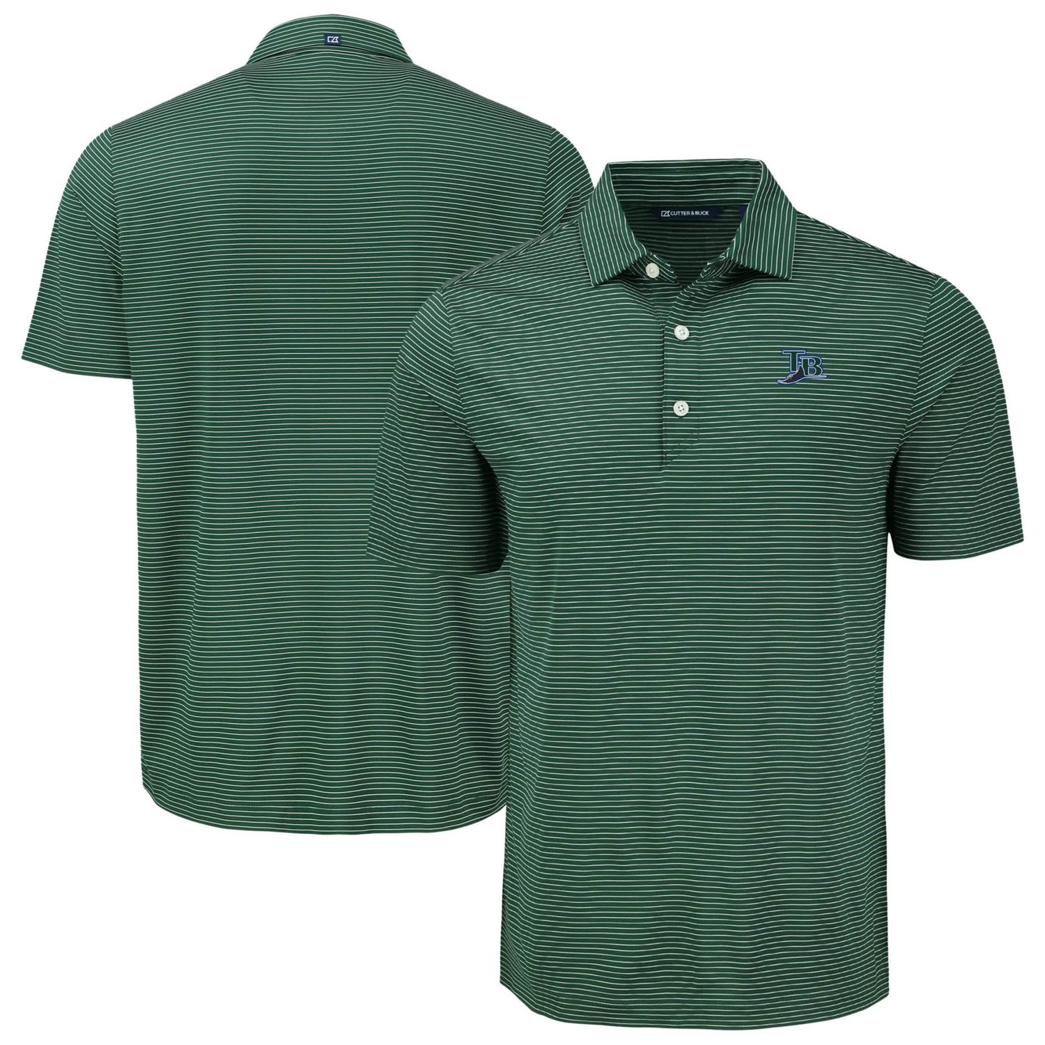 Cutter  Buck Tampa Bay Rays Forge Eco Fine Line Stripe Polo