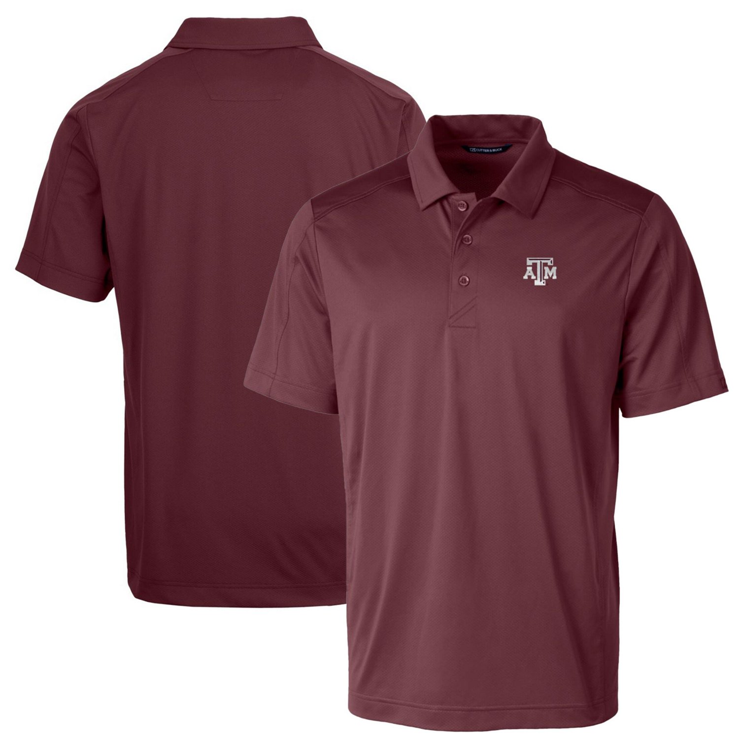 Cutter  Buck Texas AM Aggies Big  Tall Prospect Textured Stretch Polo
