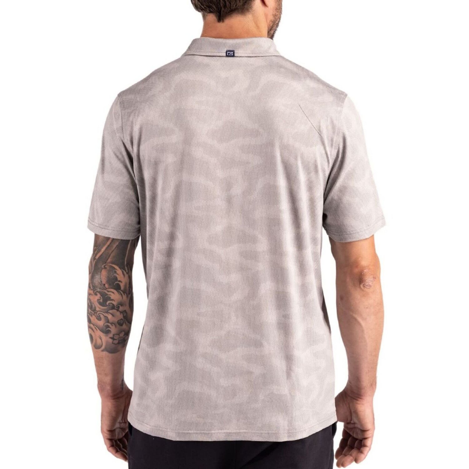 Cutter  Buck Texas AM Aggies Coastline Recycled Double-Peached Camo Polo - view number 2
