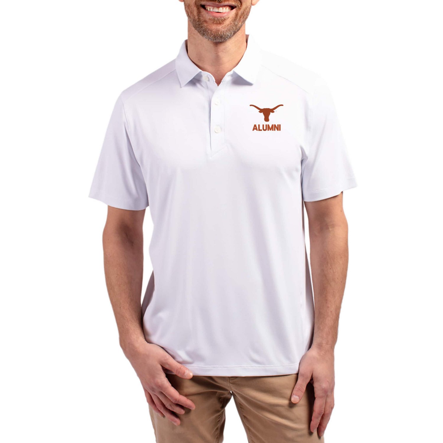 Cutter  Buck Texas Longhorns Forge Alumni Eco Stretch Recycled Polo