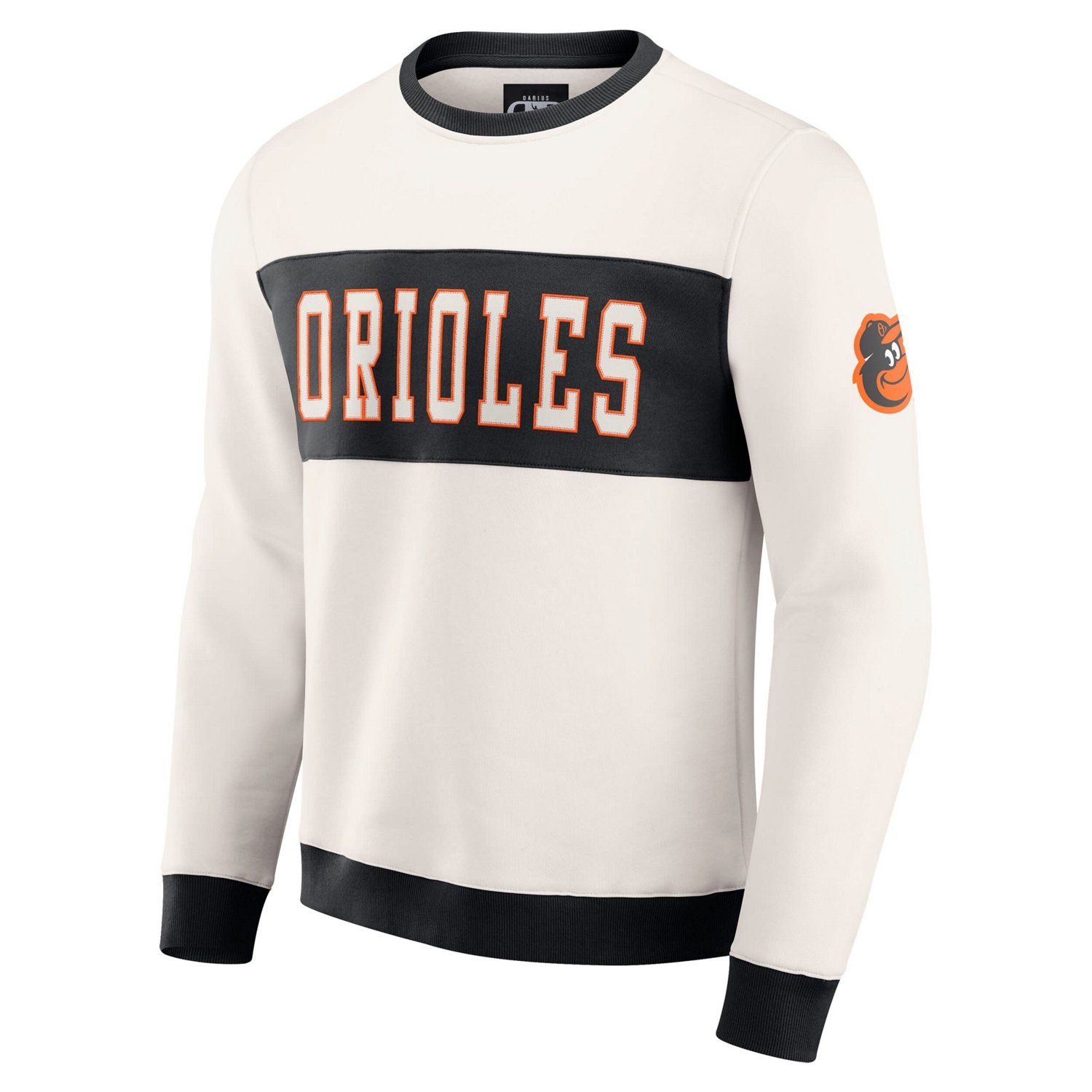 Darius Rucker Collection by Fanatics Baltimore Orioles Colorblock Crewneck Sweatshirt - view number 2