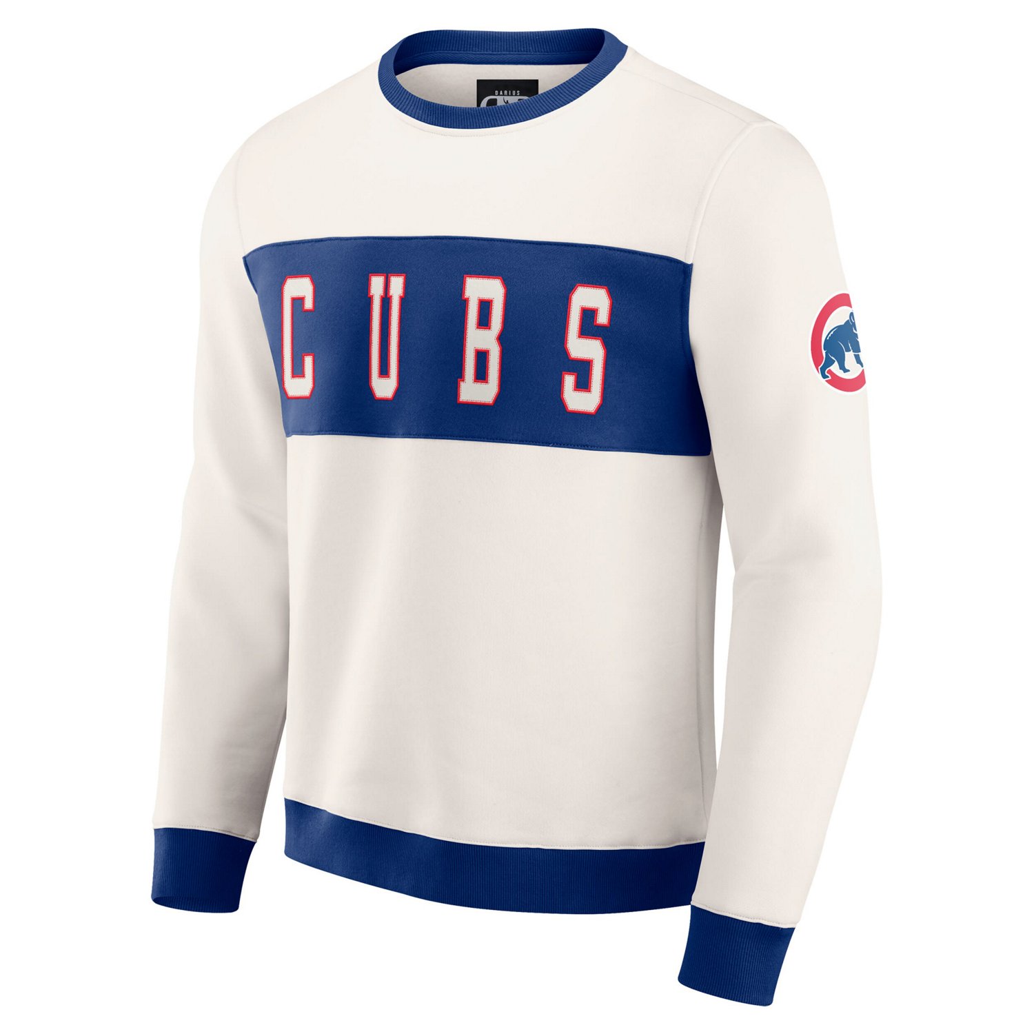 Darius Rucker Collection by Fanatics Chicago Cubs Colorblock Crewneck Sweatshirt - view number 2