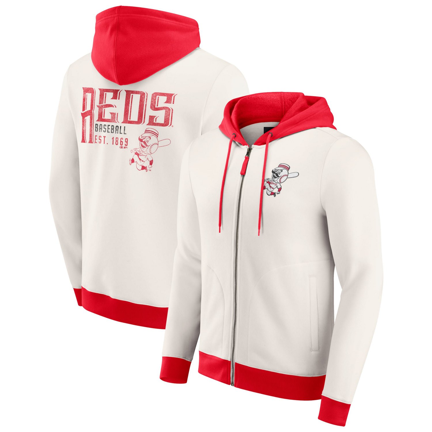 Darius Rucker Collection by Fanatics Cincinnati Reds Polar Fleece Full-Zip Hoodie - view number 1