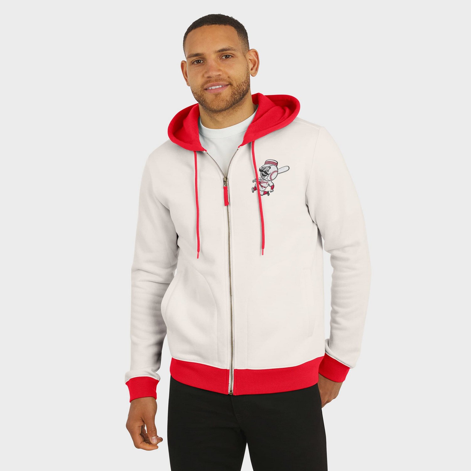 Darius Rucker Collection by Fanatics Cincinnati Reds Polar Fleece Full-Zip Hoodie - view number 4
