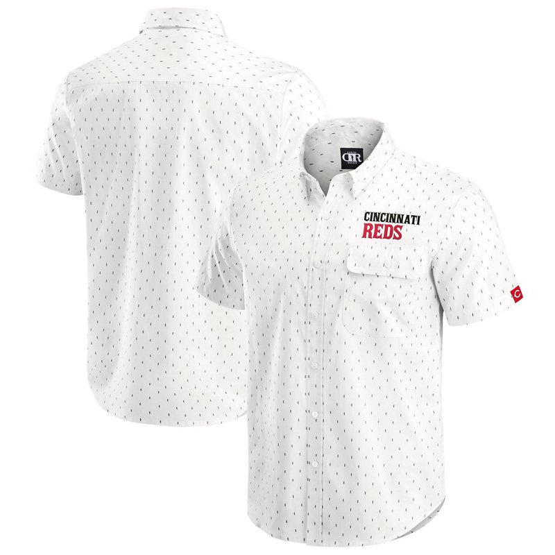 Darius Rucker Collection By Fanatics Cincinnati Reds Printed Button-Down Shirt-image