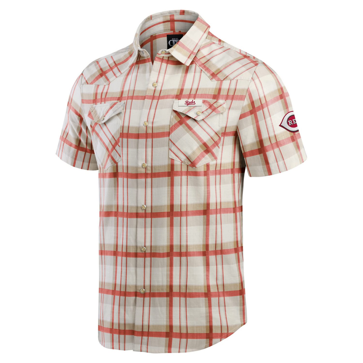 Darius Rucker Collection by Fanatics Cincinnati s Plaid Full-Snap Shirt - view number 2