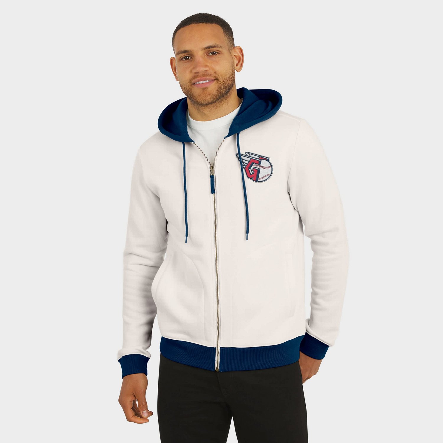 Darius Rucker Collection by Fanatics Cleveland Guardians Polar Fleece Full-Zip Hoodie - view number 4