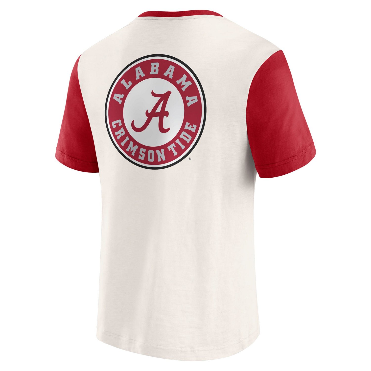 Darius Rucker Collection by Fanatics Crimson Alabama Crimson Tide Henley Color Block Slub T-Shirt - view number 3