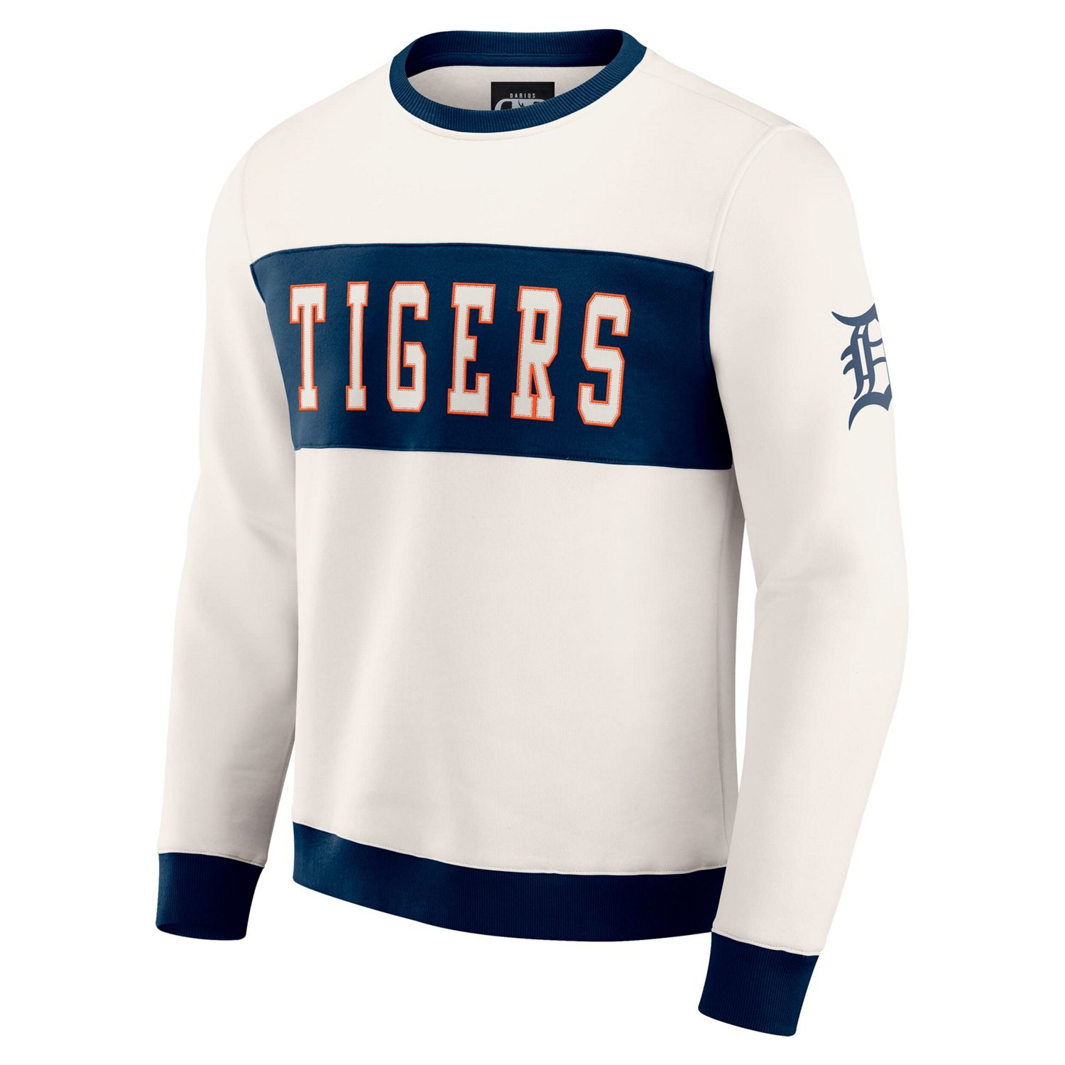 Darius Rucker Collection by Fanatics Detroit Tigers Colorblock Crewneck Sweatshirt - view number 2