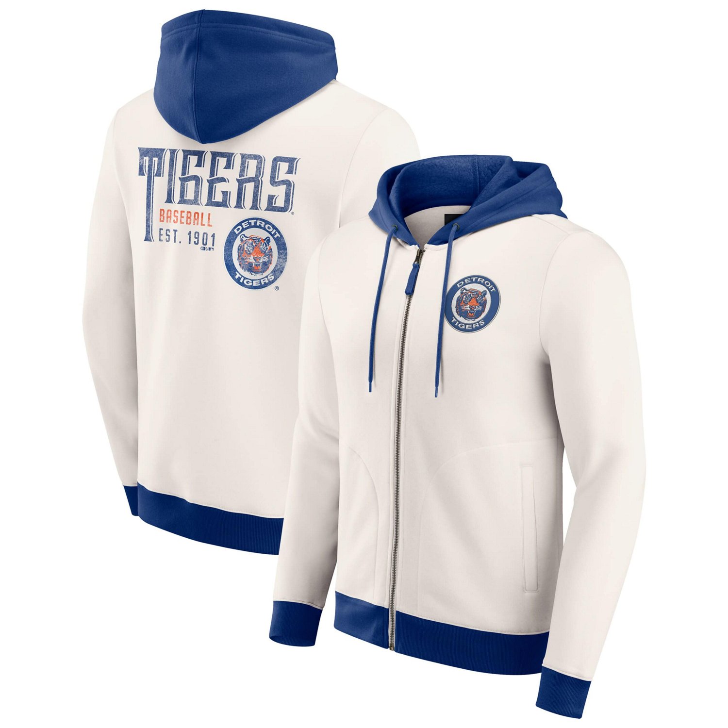 Darius Rucker Collection by Fanatics Detroit Tigers Polar Fleece Full-Zip Hoodie - view number 1