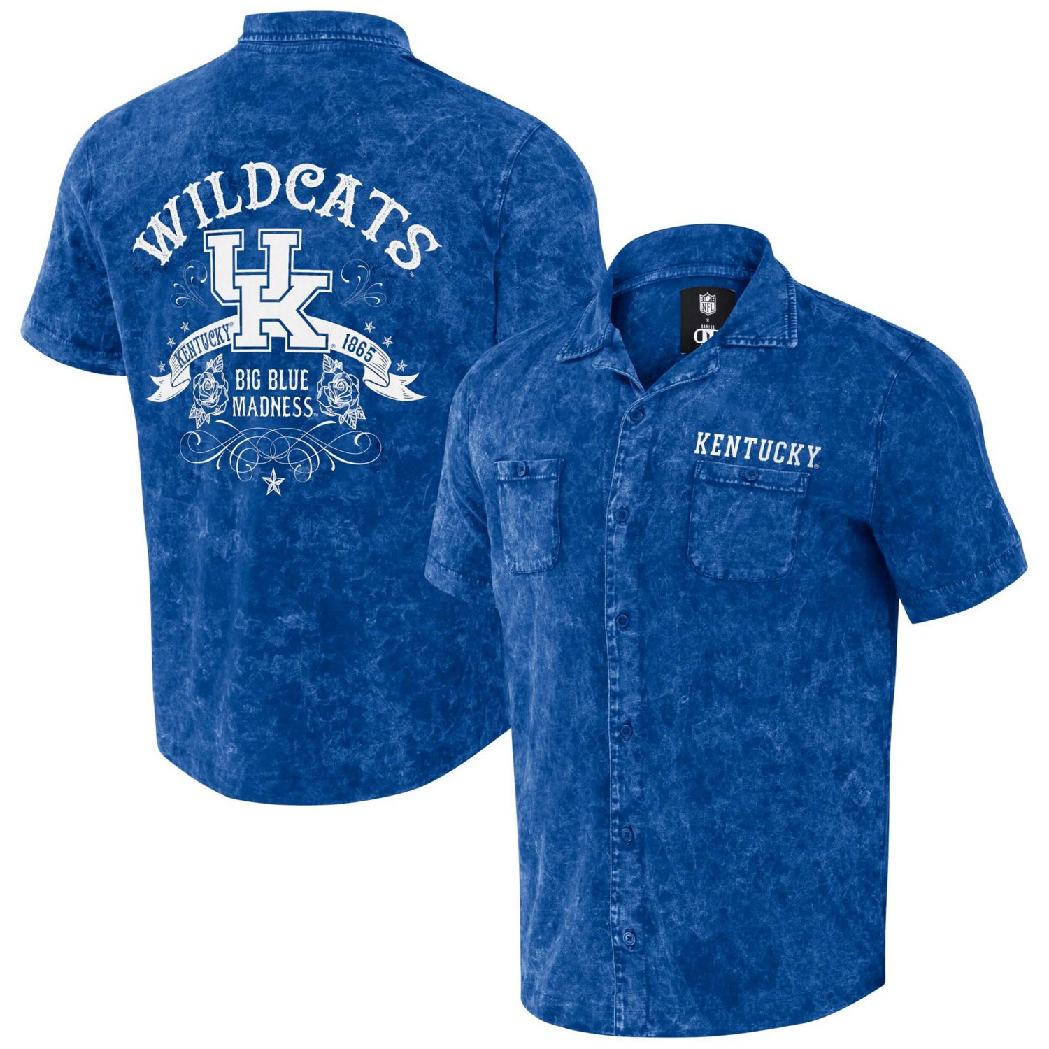 Darius Rucker Collection by Fanatics Kentucky Wildcats Team Color Button-Up Shirt