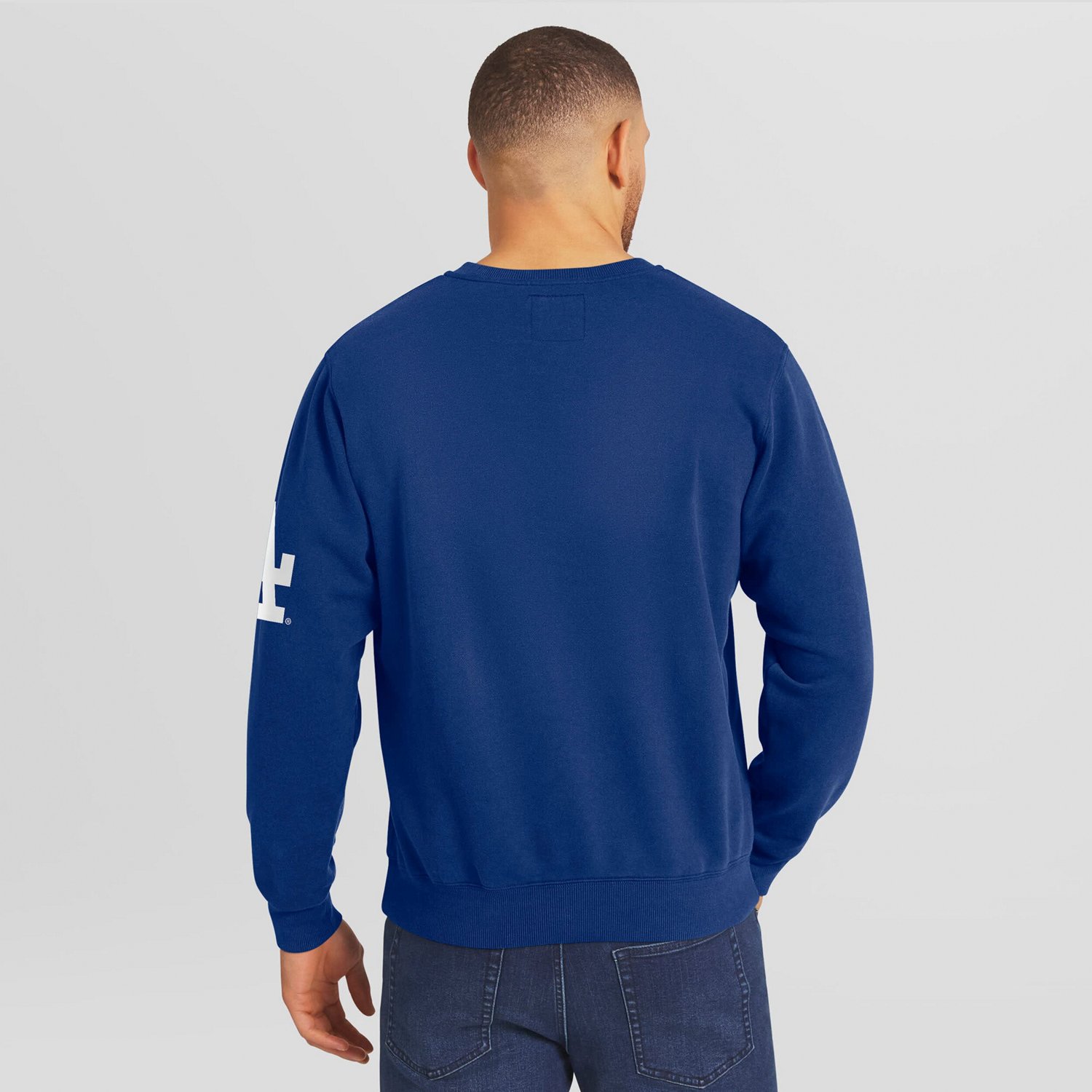 Darius Rucker Collection by Fanatics Los Angeles Dodgers Washed Crew Neck Pullover Sweatshirt - view number 2