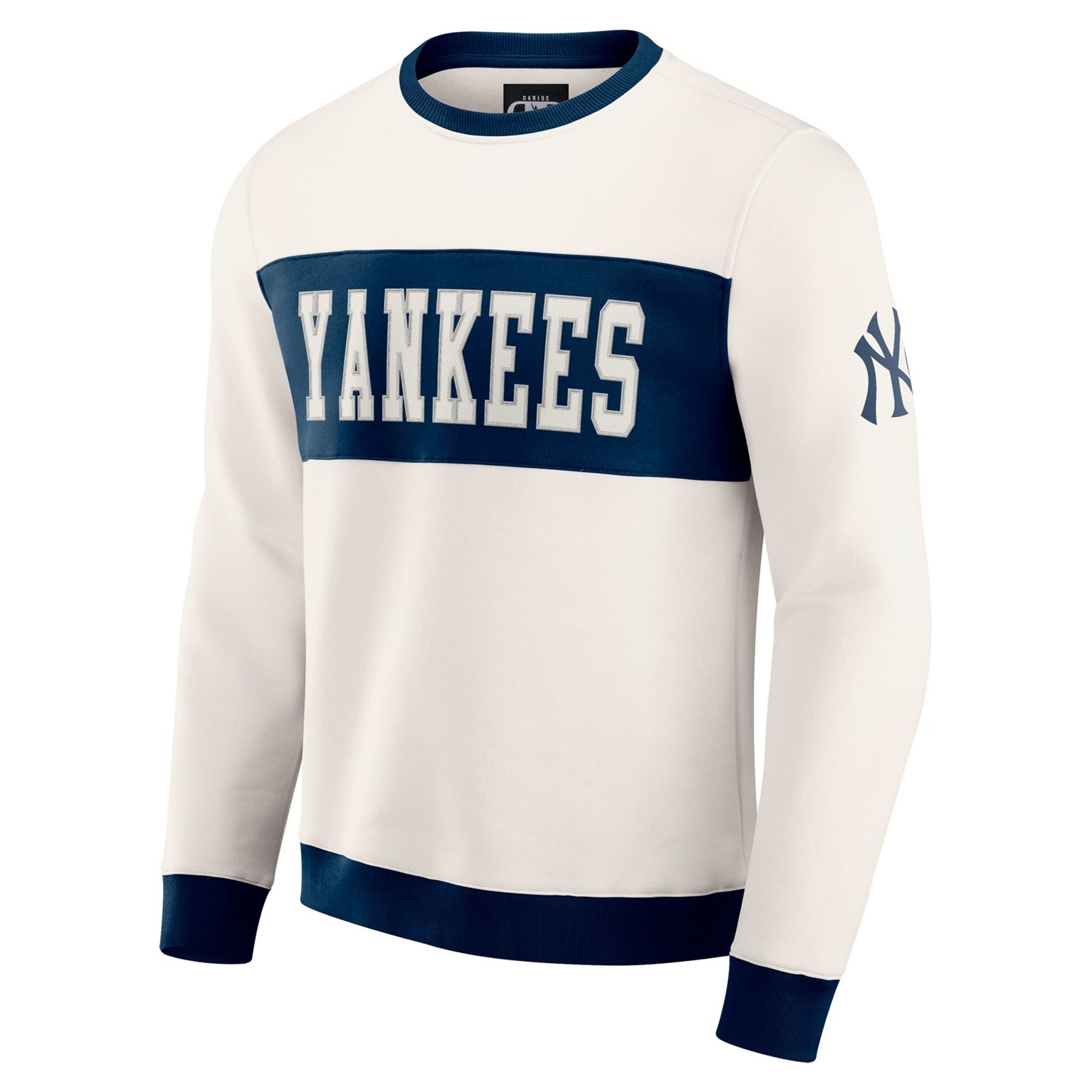 Darius Rucker Collection by Fanatics New York Yankees Colorblock Crewneck Sweatshirt - view number 2