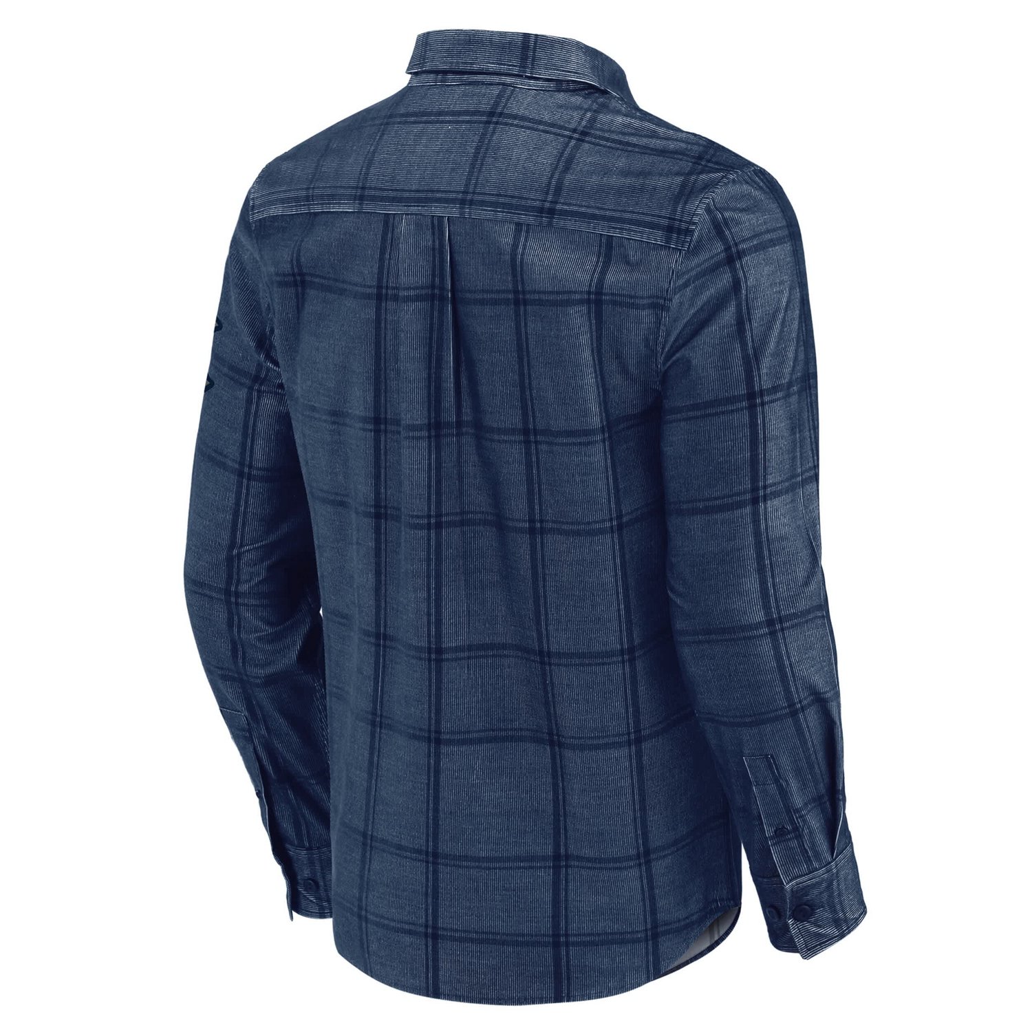 Darius Rucker Collection by Fanatics New York Yankees Thin Wale Corduroy Plaid Button Up Shirt - view number 3