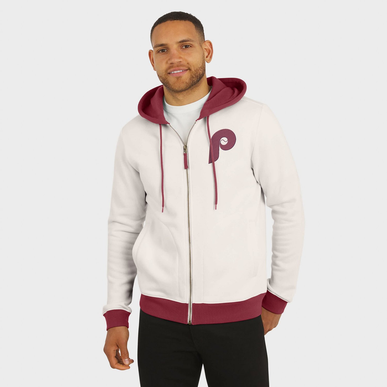 Darius Rucker Collection by Fanatics Philadelphia Phillies Polar Fleece Full-Zip Hoodie - view number 4