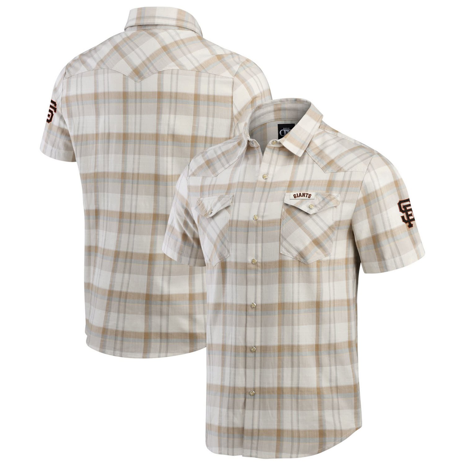 Darius Rucker Collection by Fanatics San Francisco Giants Plaid Full-Snap Shirt
