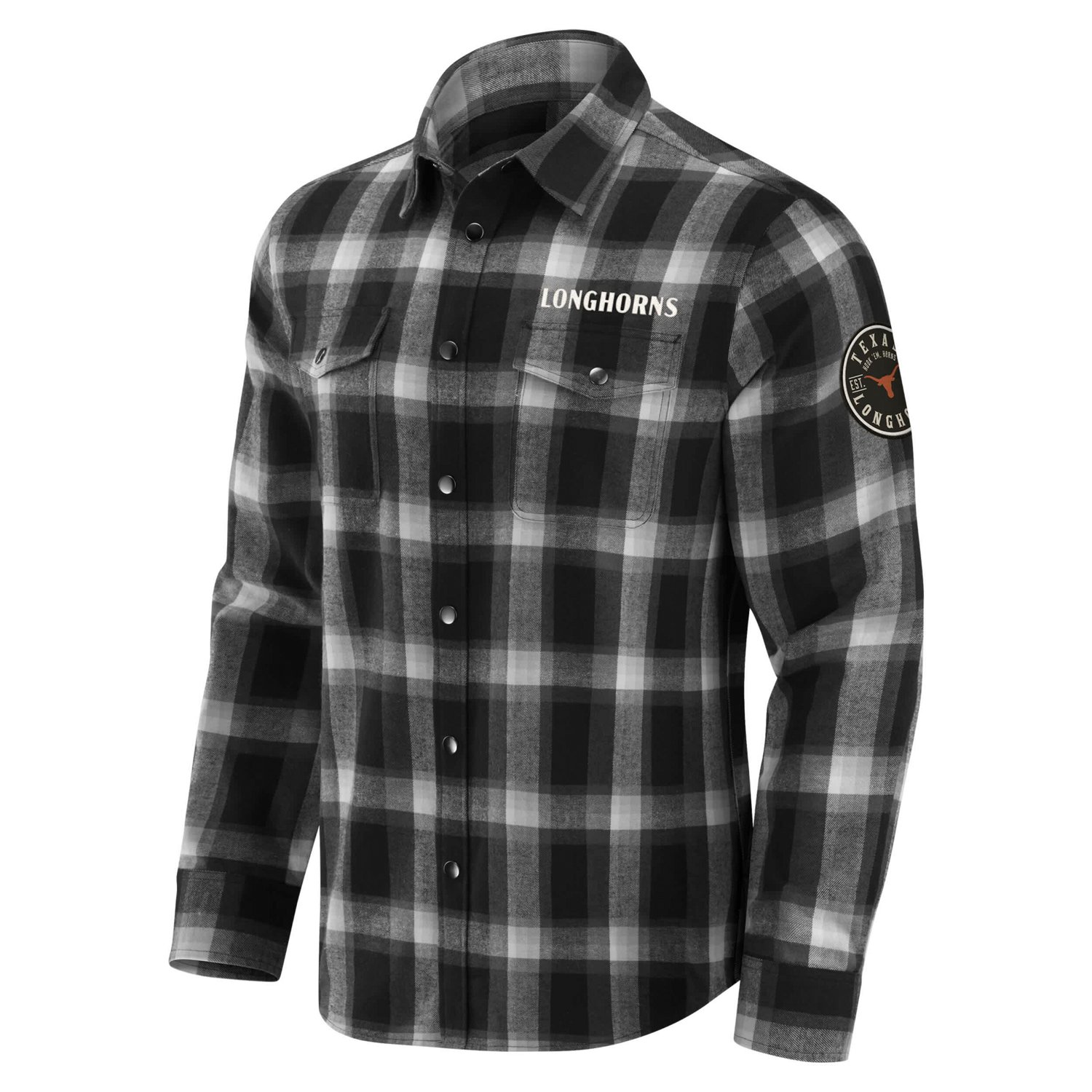 Darius Rucker Collection by Fanatics Texas Longhorns Flannel Plaid Full-Snap Shirt - view number 2