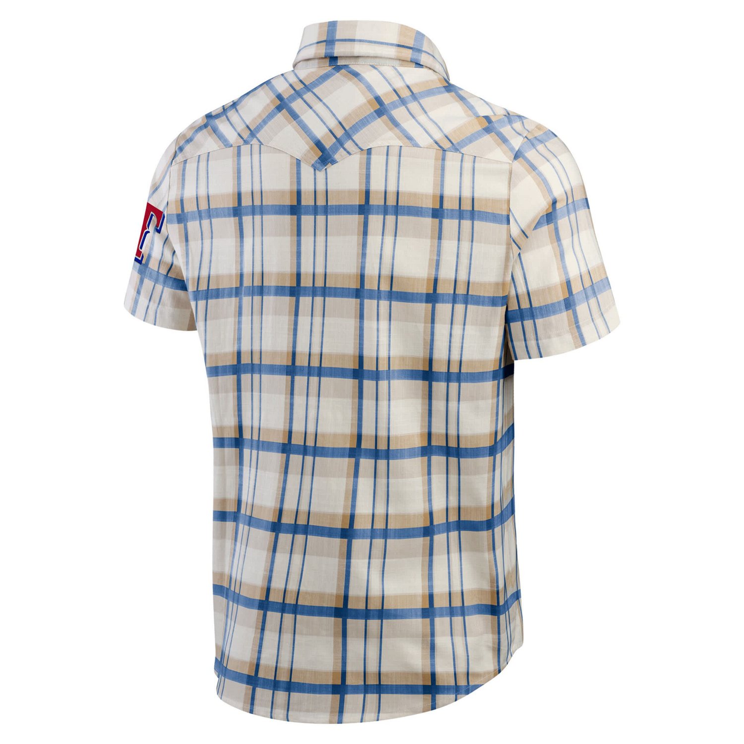 Darius Rucker Collection by Fanatics Texas Rangers Plaid Full-Snap Shirt - view number 3