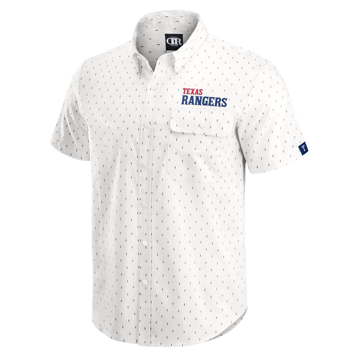 Darius Rucker Collection by Fanatics Texas Rangers Printed Button-Down Top