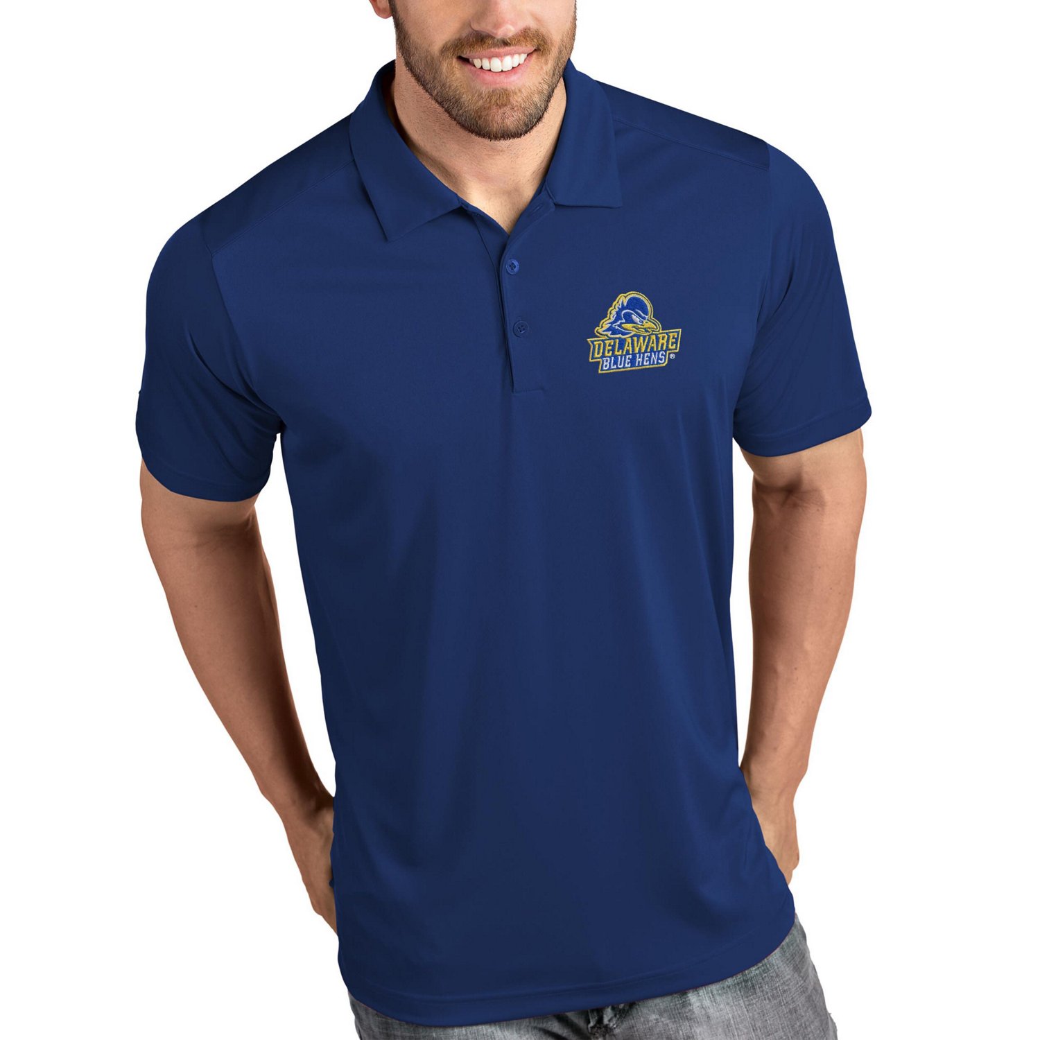 Delaware Fightin' Hens Antigua Tribute Polo - - view number 1