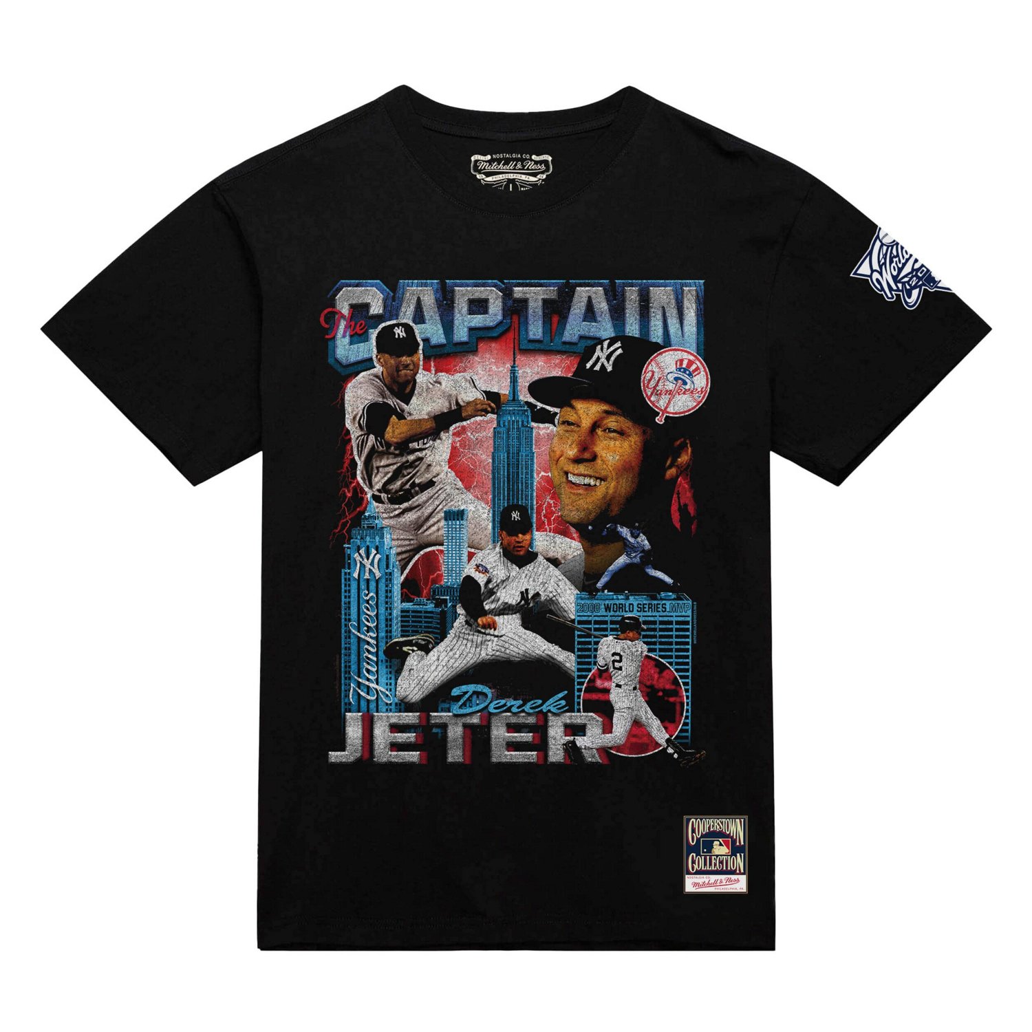 Derek Jeter New York Yankees 2000 World Series MVP Collage T-Shirt - view number 2