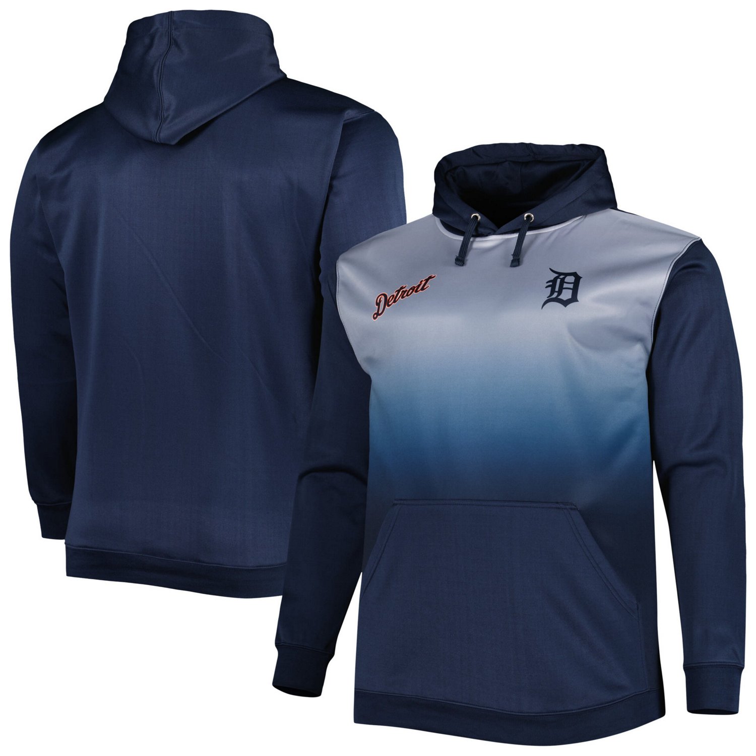 Detroit Tigers Fade Sublimated Fleece Pullover Hoodie
