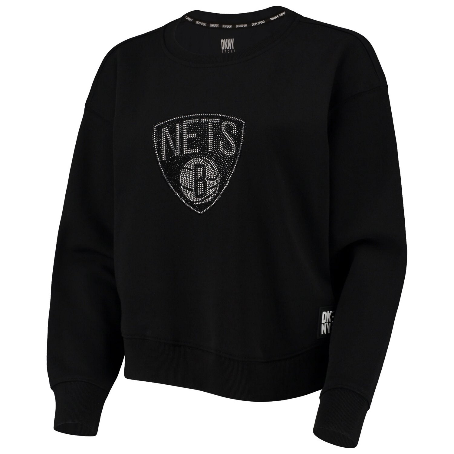 DKNY Sport Brooklyn Nets Carrie Rhinestone Pullover Sweatshirt                                                                   - view number 2