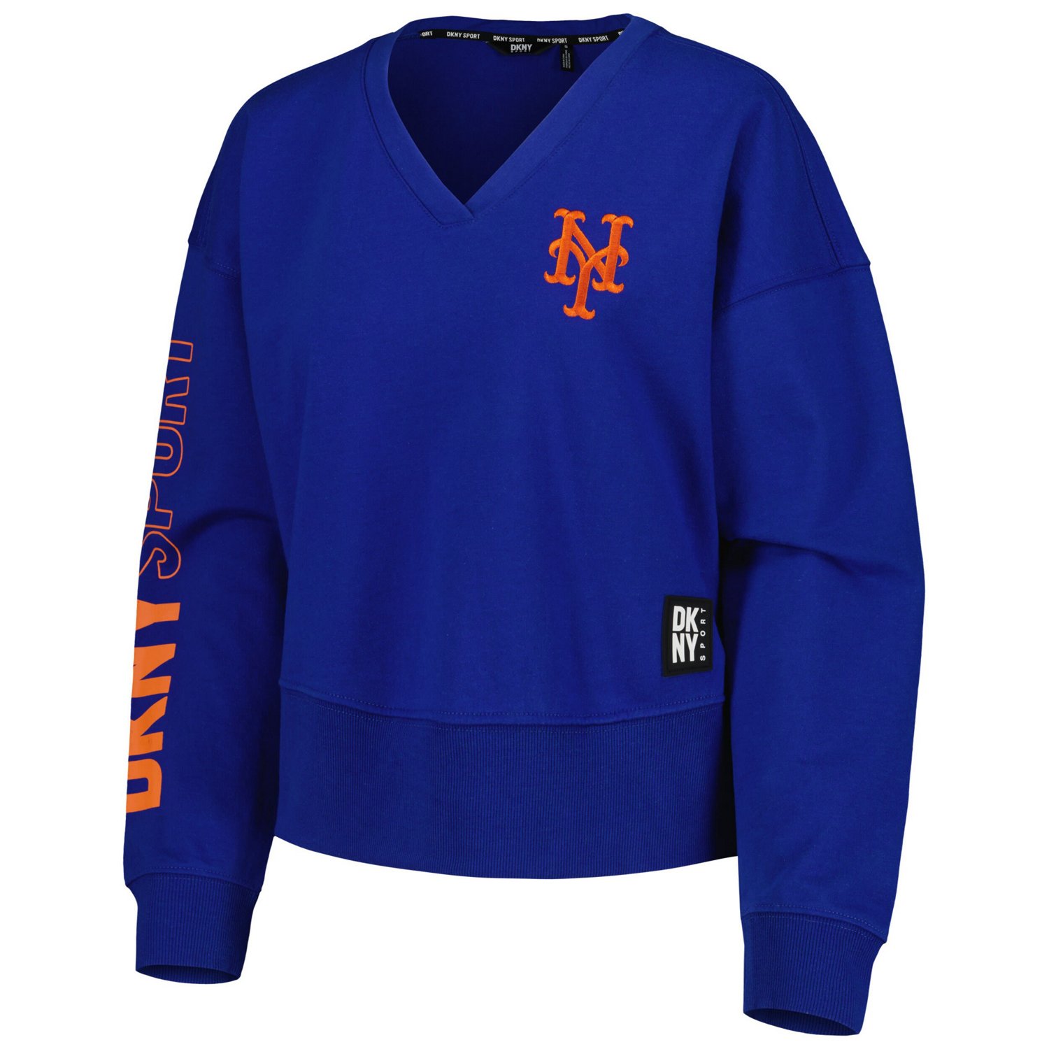 DKNY Sport New York Mets Lily V-Neck Pullover Sweatshirt - view number 2