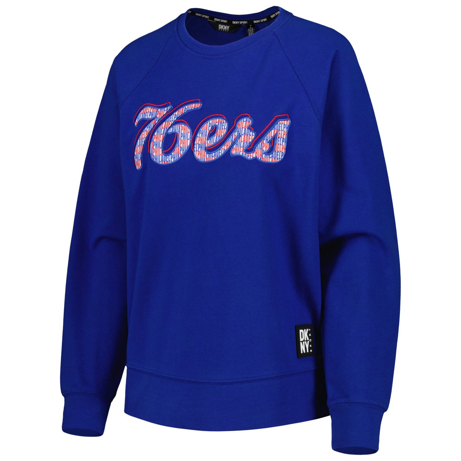 DKNY Sport Philadelphia 76ers Regina Raglan Pullover Sweatshirt                                                                  - view number 2