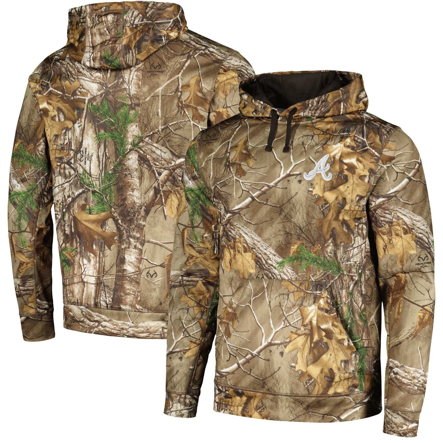 Dunbrooke Atlanta Braves Champion Realtree Pullover Hoodie                                                                      
