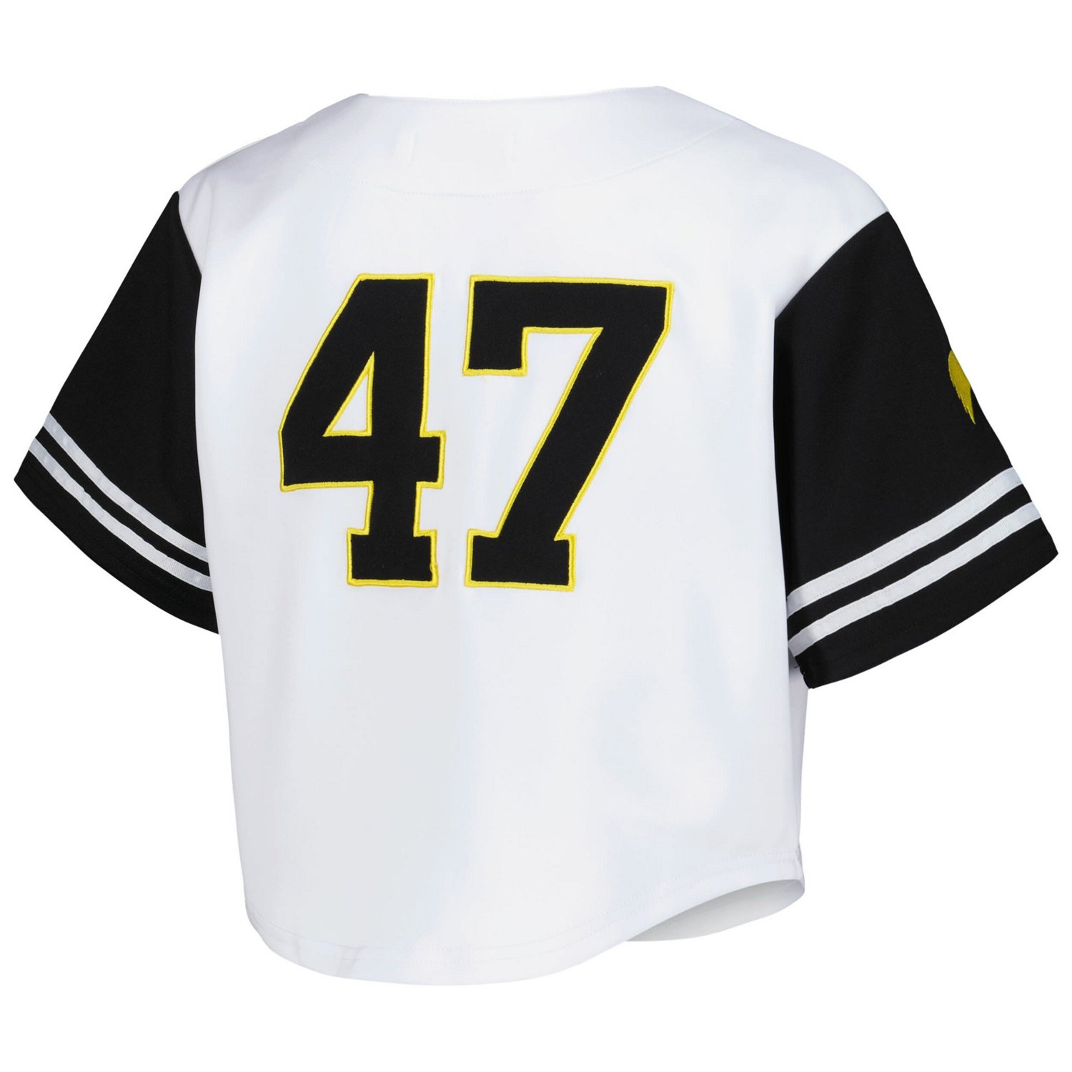 Established  Co Iowa Hawkeyes Baseball Jersey Cropped T-Shirt                                                                    - view number 3