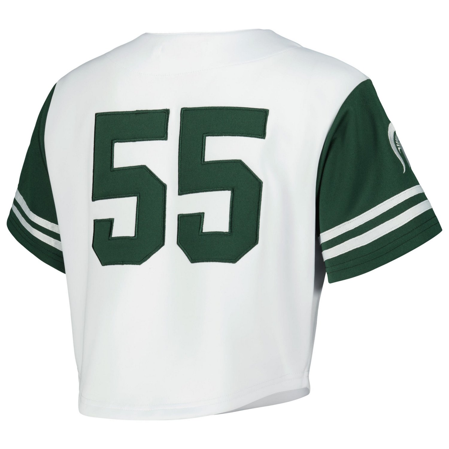 Established  Co Michigan State Spartans Baseball Jersey Cropped T-Shirt - view number 3