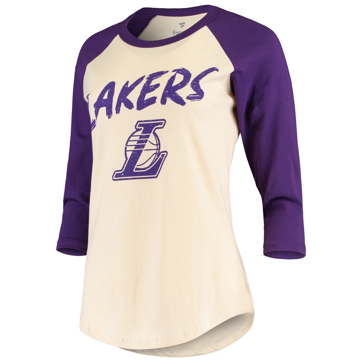 Fanatics Anthony Davis Los Angeles Lakers Raglan 3/4-Sleeve T-Shirt                                                              - view number 2