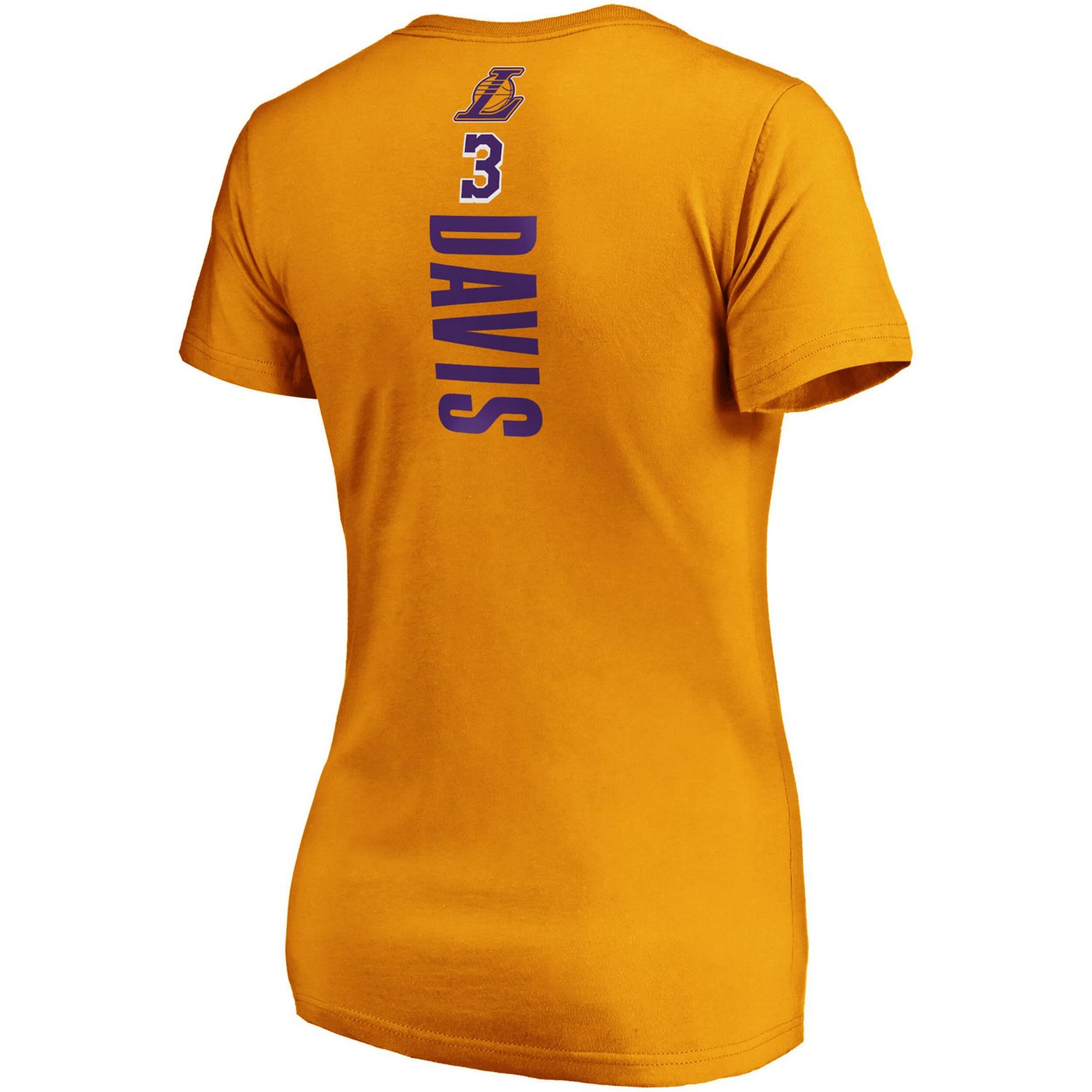 Fanatics Anthony Davis Los Angeles Lakers Team Playmaker Name  Number V-Neck T-Shirt                                             - view number 3