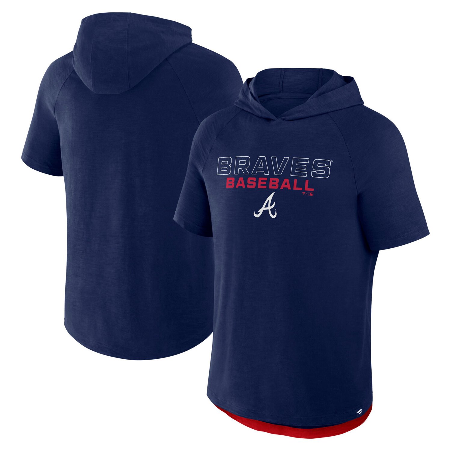Fanatics Atlanta Braves Clubhouse Optimal Play Raglan Hoodie T-Shirt                                                            