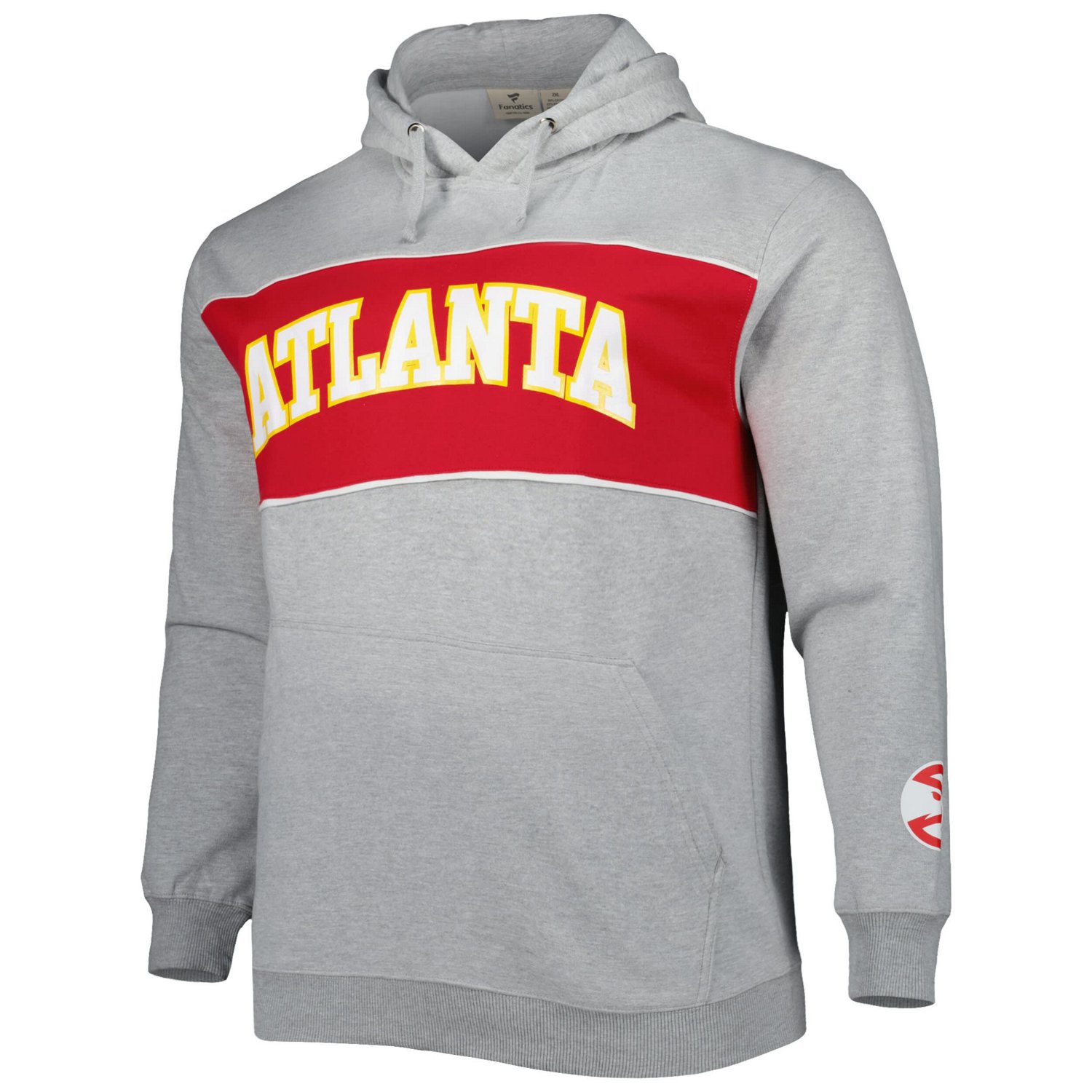 Fanatics Atlanta Hawks Big  Tall Wordmark Pullover Hoodie