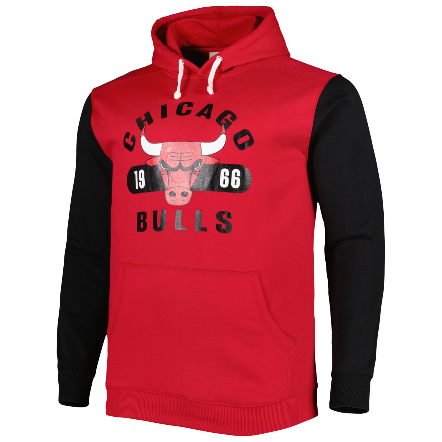 Fanatics /Black Chicago Bulls Big  Tall Bold Attack Pullover Hoodie                                                              - view number 2