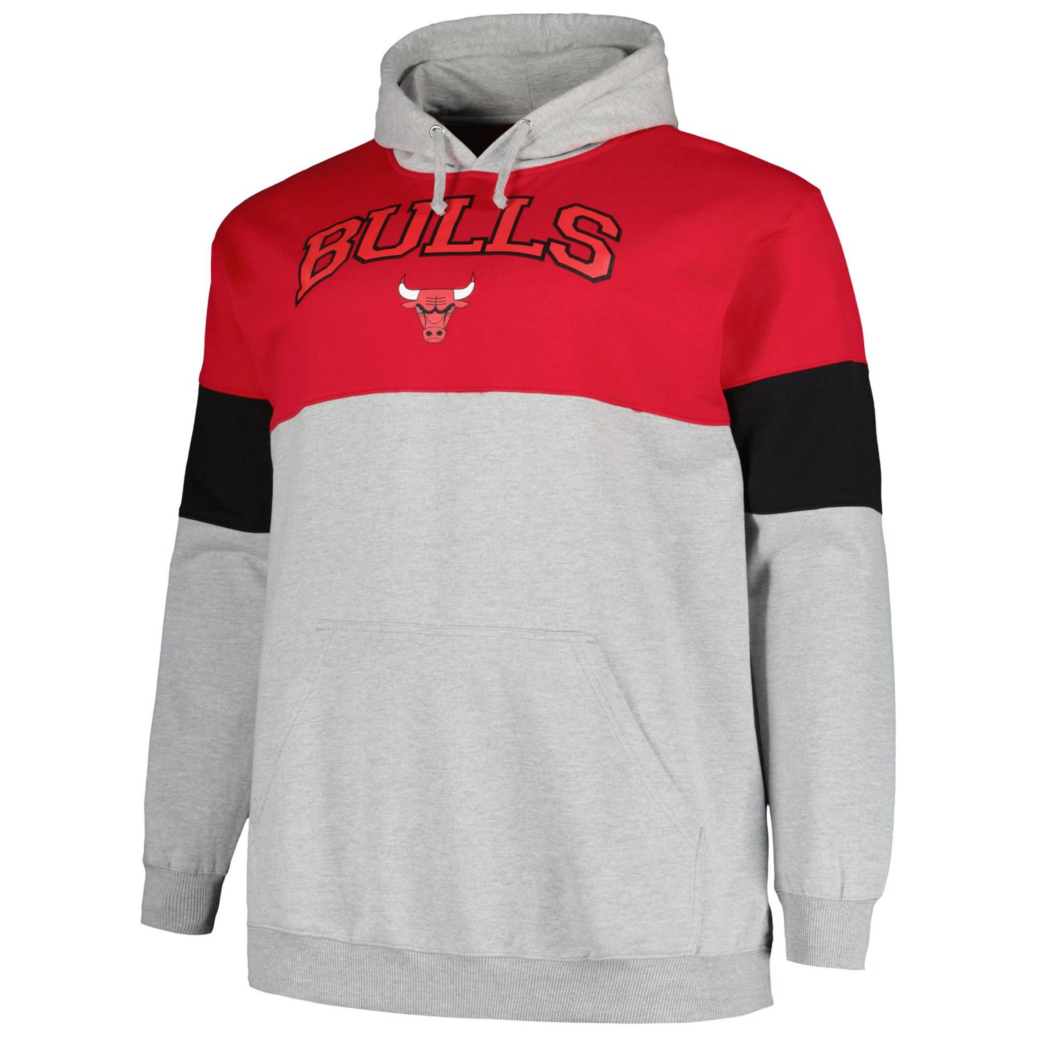 Fanatics /Black Chicago Bulls Big  Tall Pullover Hoodie                                                                          - view number 2