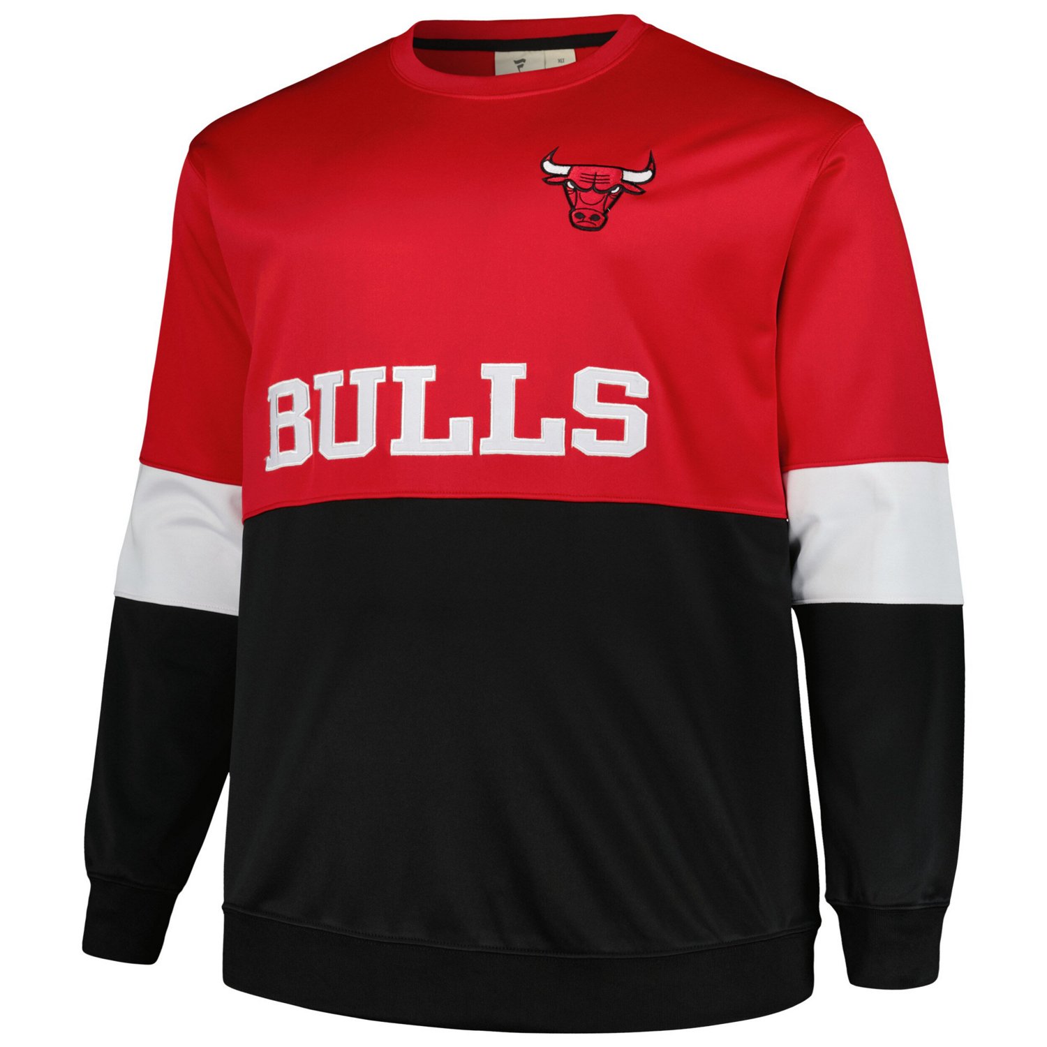 Fanatics /Black Chicago Bulls Big  Tall Split Pullover Sweatshirt                                                                - view number 2