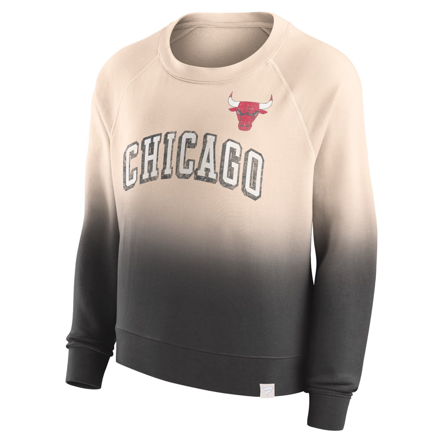 Fanatics /Black Chicago Bulls Lounge Arch Raglan Pullover Sweatshirt                                                             - view number 2