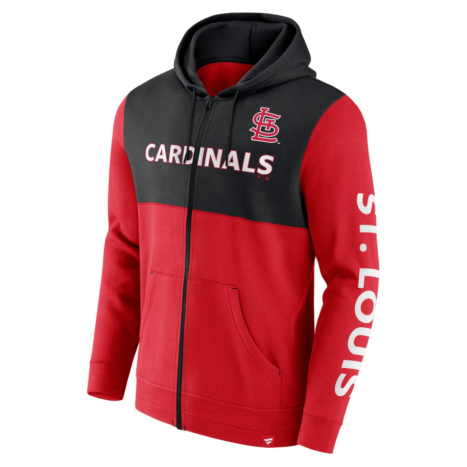 Fanatics Black St Louis Cardinals Ace Hoodie Full-Zip Sweatshirt - view number 2