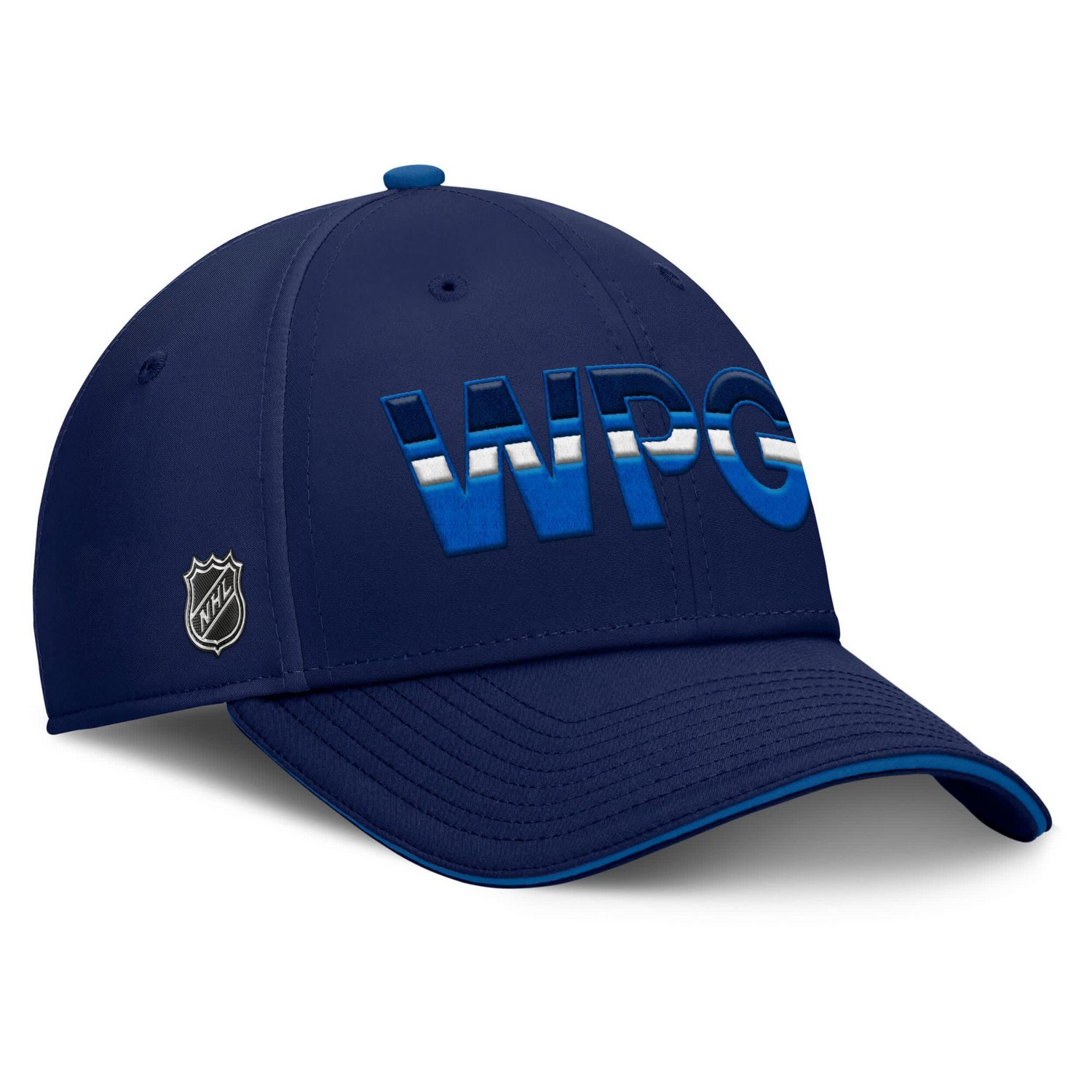 Fanatics Blue Winnipeg Jets Authentic Pro Rink Team Code Flex Hat - view number 3