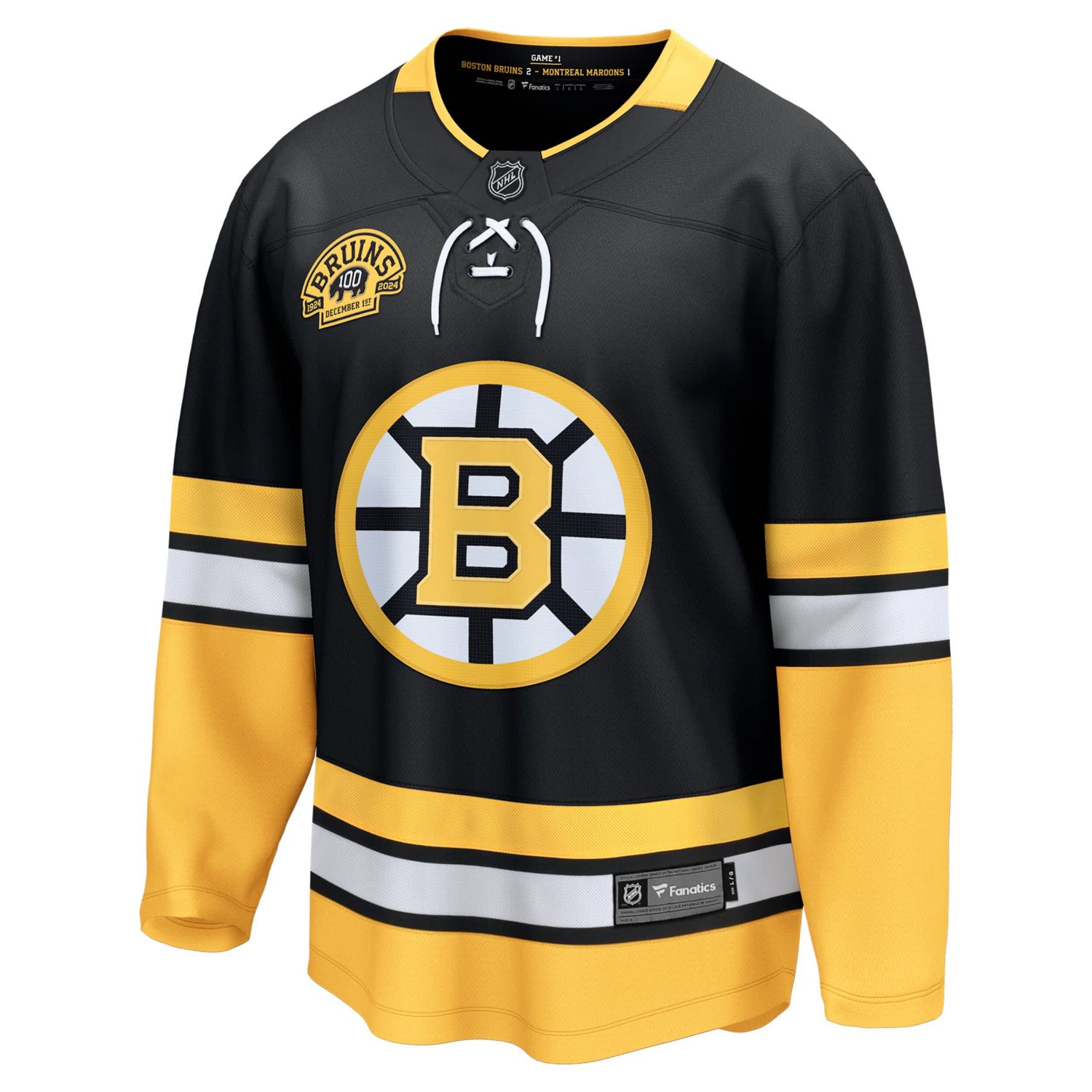 Fanatics Boston Bruins 100th Anniversary Premier Breakaway Jersey - view number 2