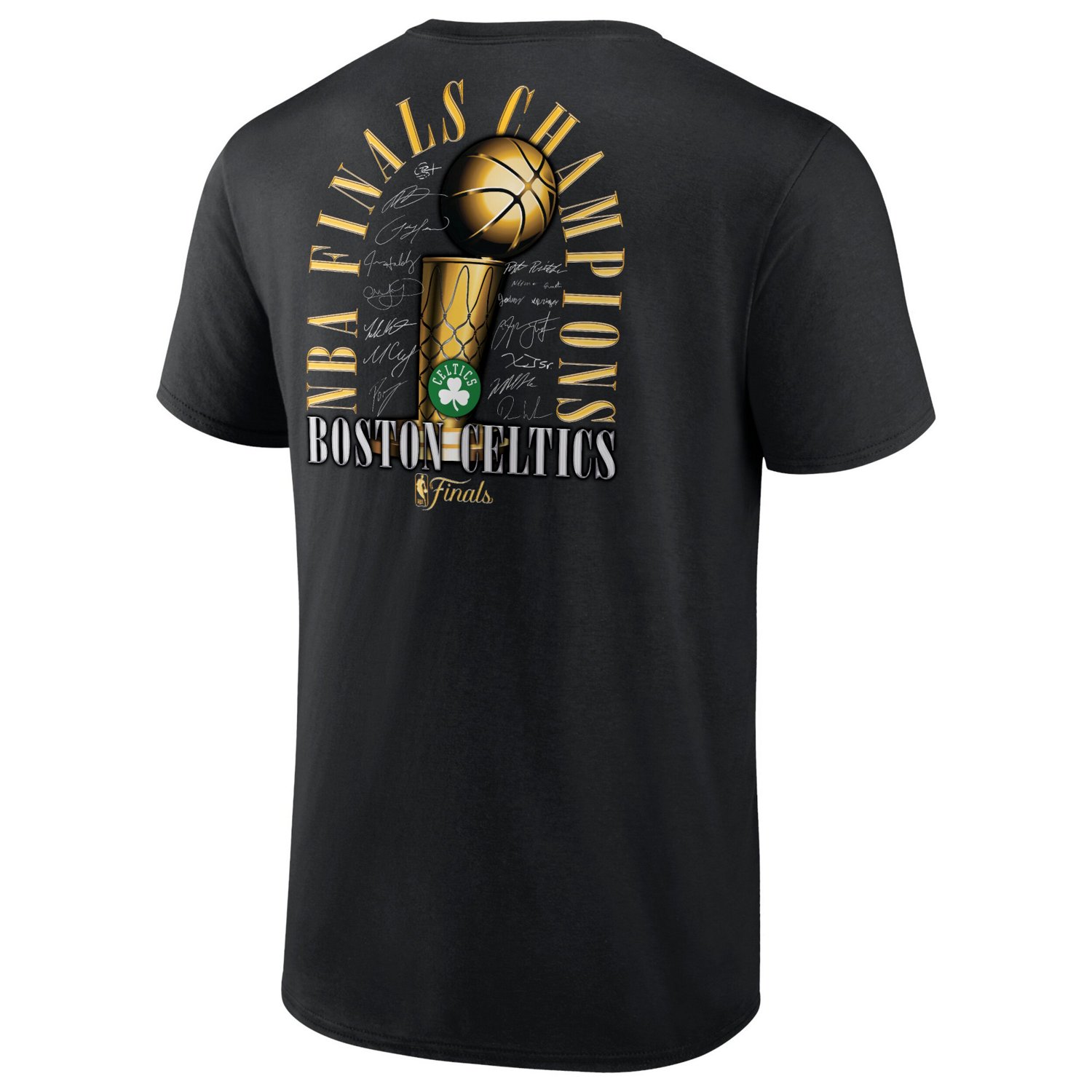 Fanatics Boston Celtics 2024 NBA Finals Champions Fade Away Jumper Roster Signature T-Shirt