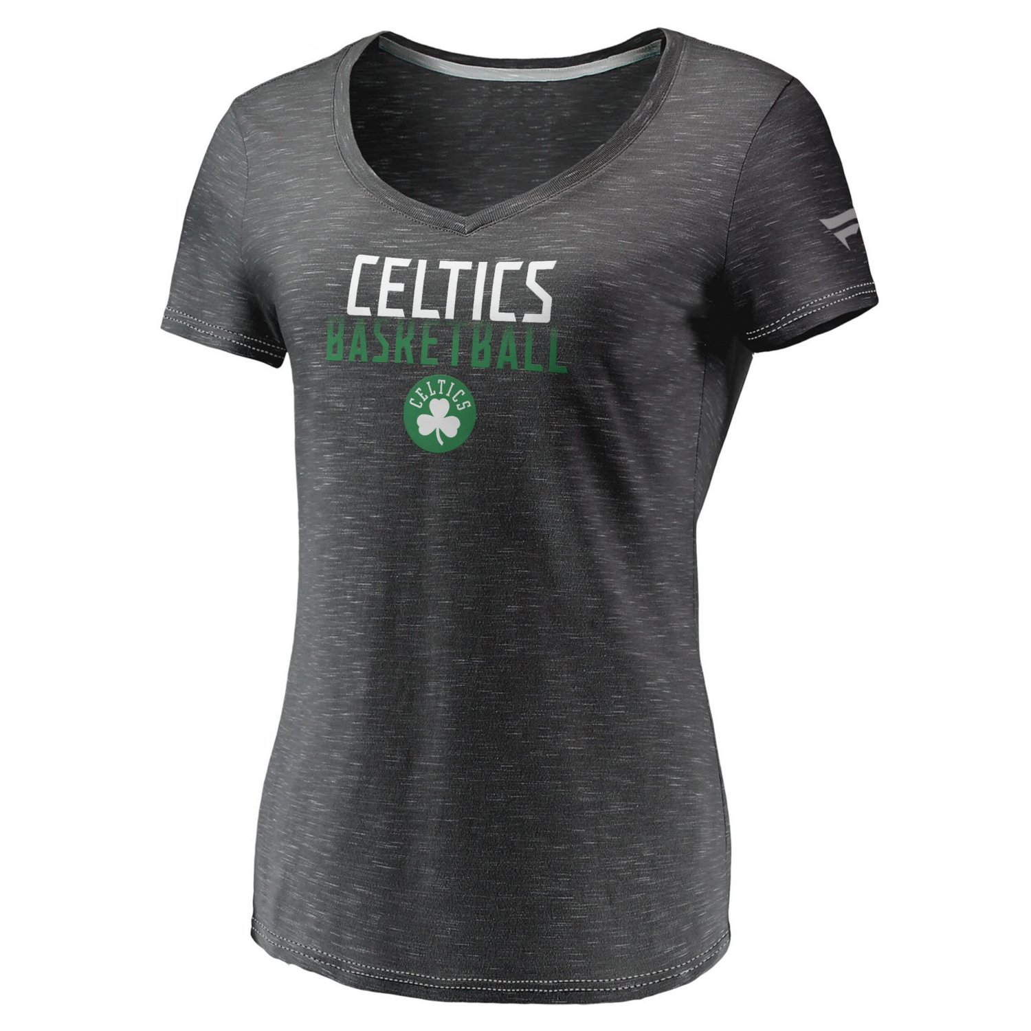 Fanatics Boston Celtics Double-Fade Space-Dye V-Neck T-Shirt - view number 2