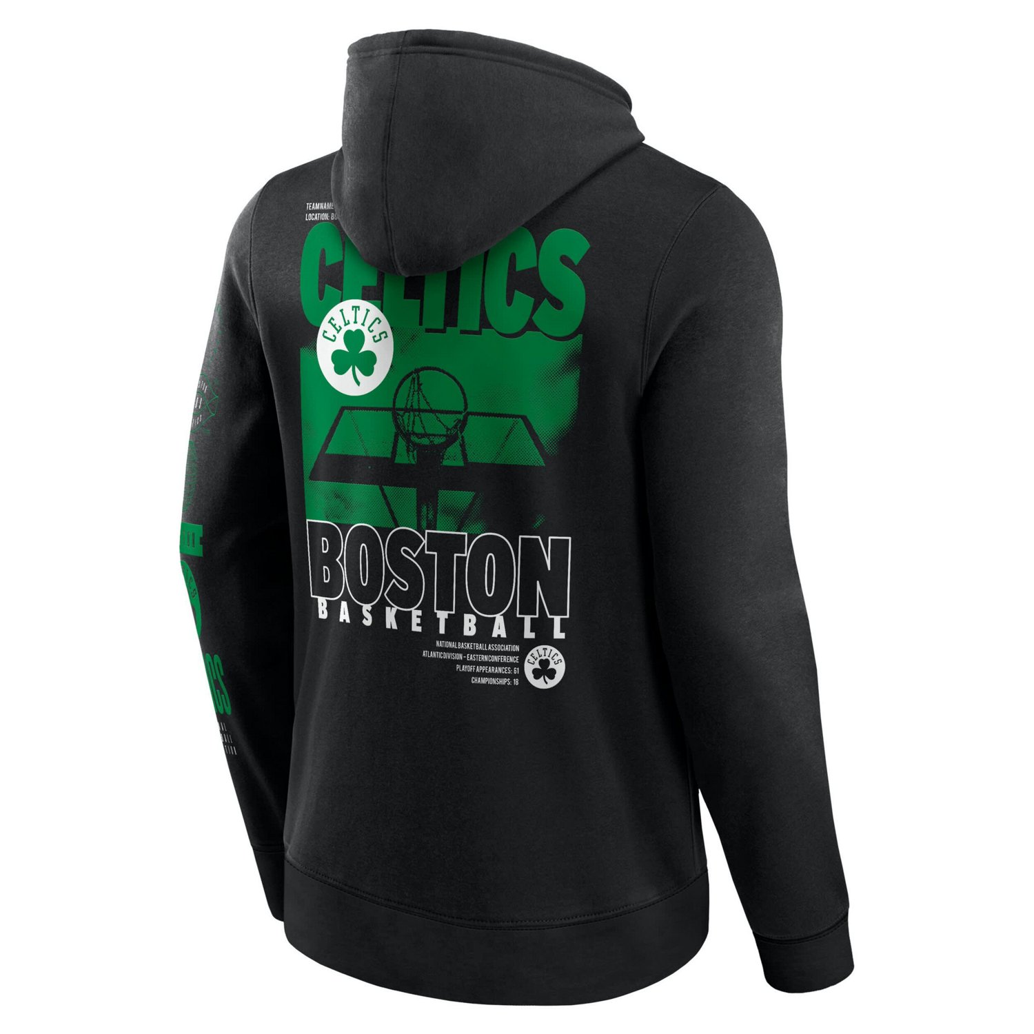 Fanatics Boston Celtics Game Time Crossover Pullover Hoodie