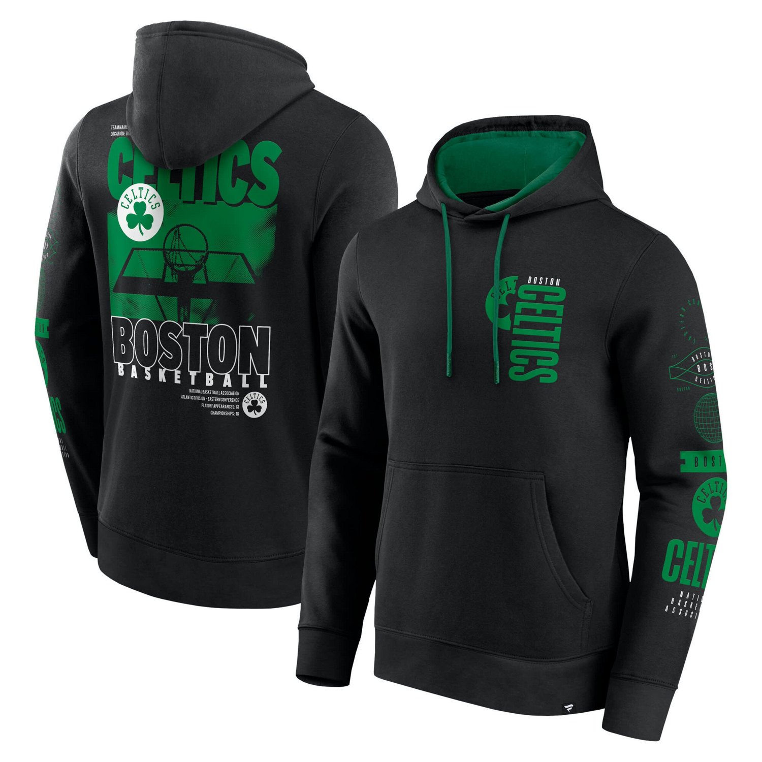 Fanatics Boston Celtics Game Time Crossover Pullover Hoodie