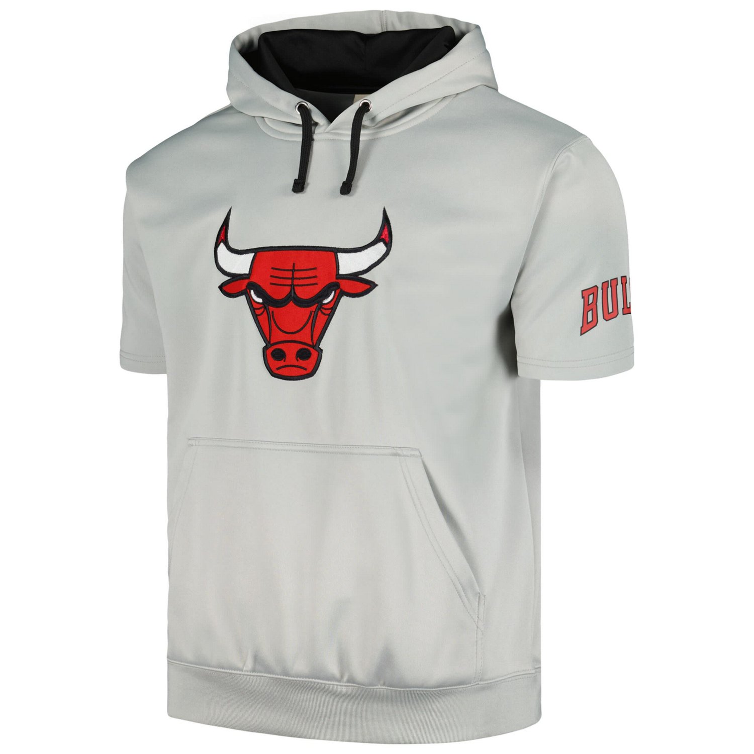 Fanatics Branded /Black Chicago Bulls Short Sleeve Pullover Hoodie                                                               - view number 2
